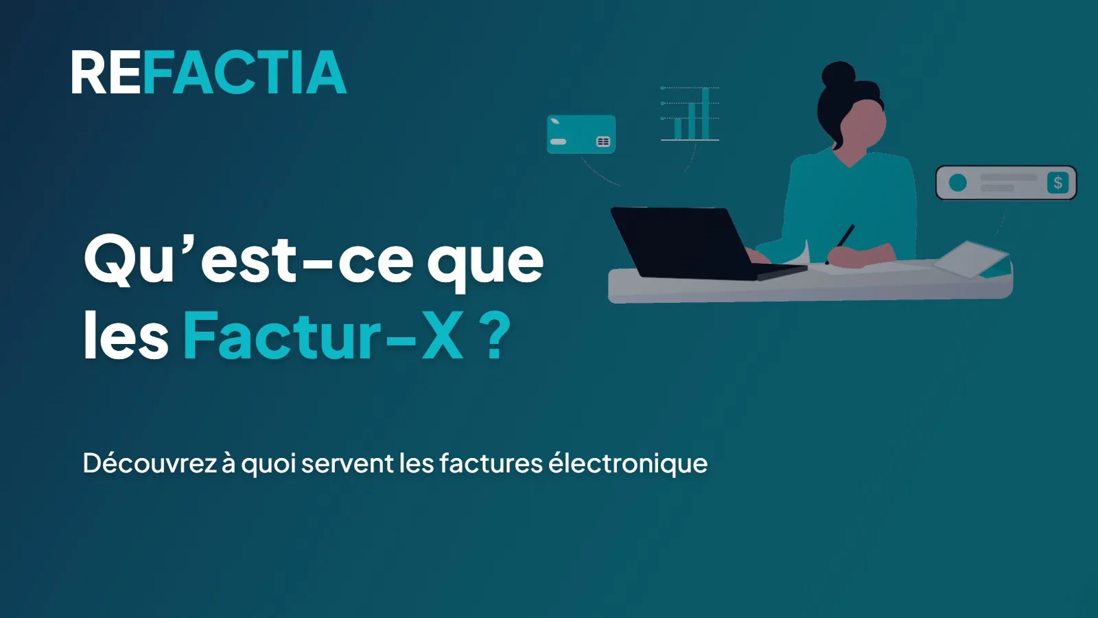 Illustration d’une facture électronique Factur-X associant un document PDF lisible et un fichier XML structuré
