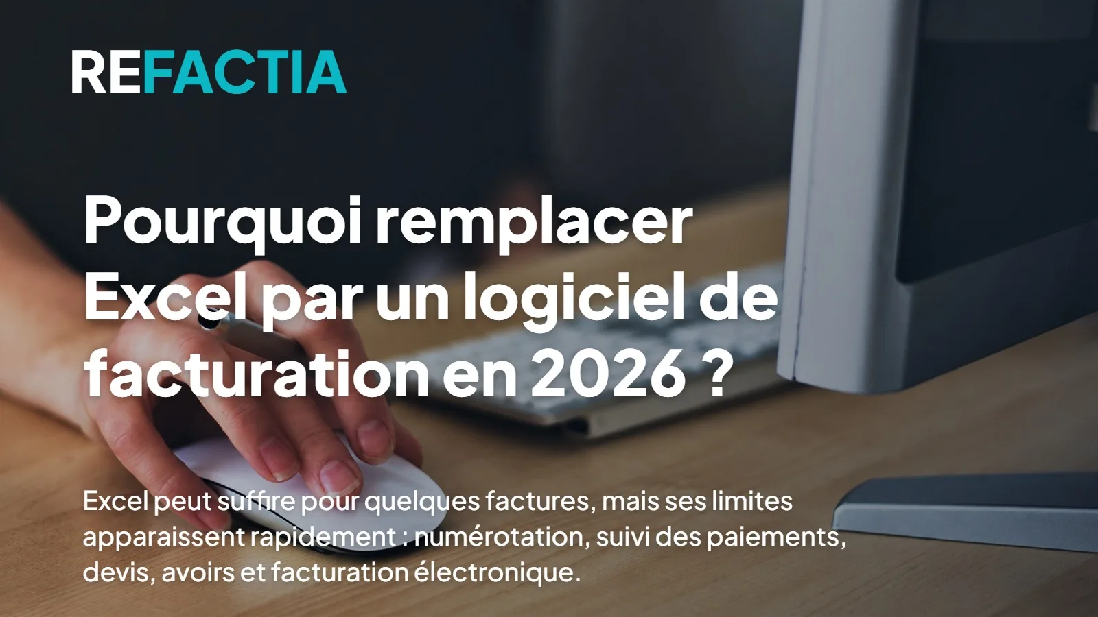 Comparaison entre une facturation manuelle sur Excel et la gestion automatisée des factures avec Refactia